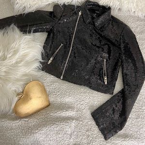 Black sequin jacket